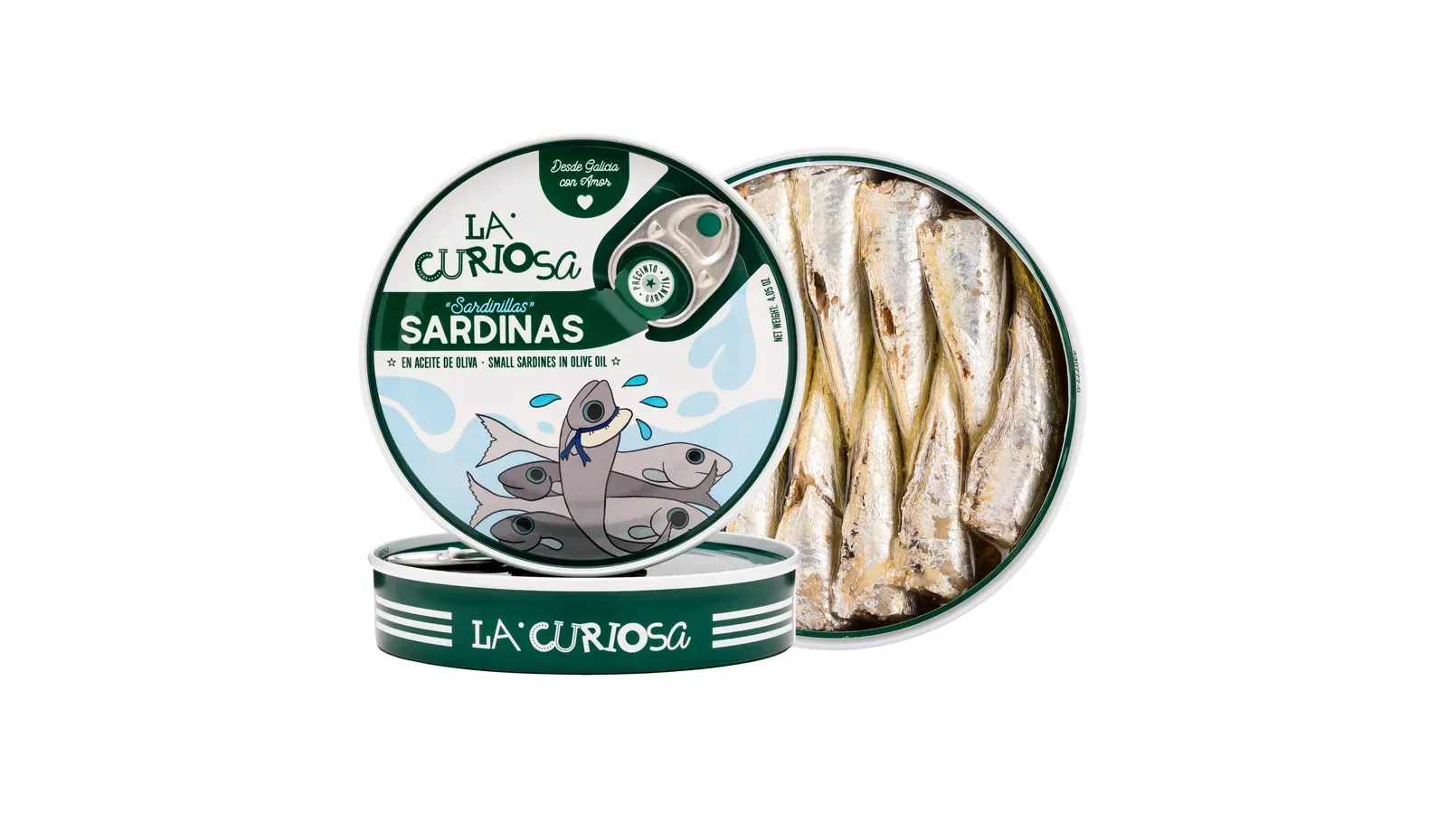 Illustrated coastal scene evoking Spain — the home of La Curiosa