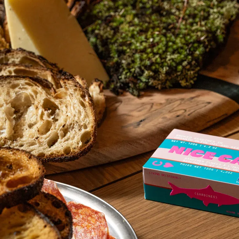 Nice Cans — Smoked Sardines in Organic Olive Oil and Sea Salt, brand-supplied product photo