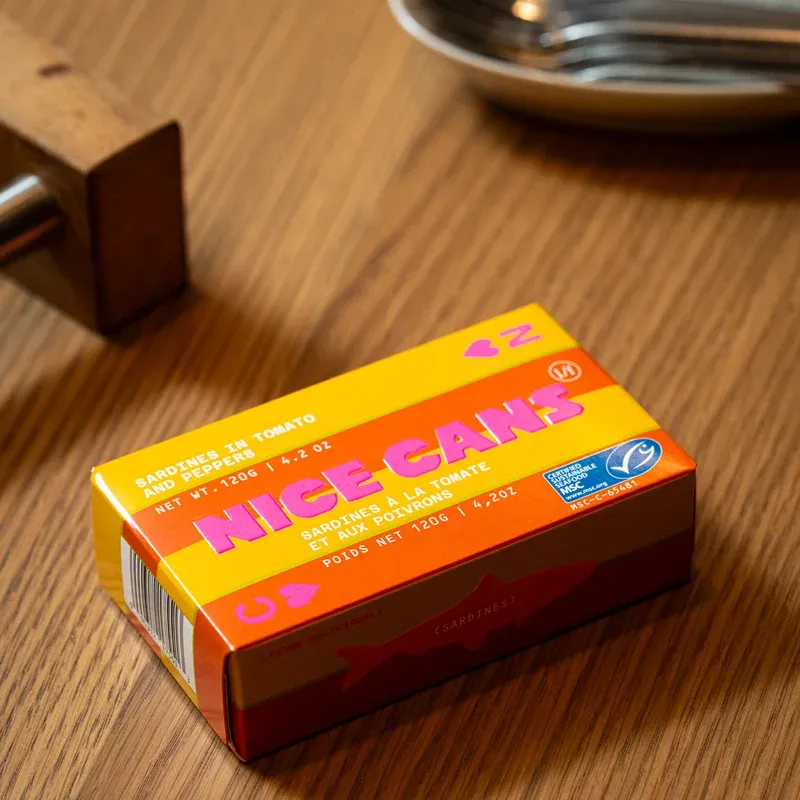 Nice Cans — Sardines in Tomatoes and Peppers, brand-supplied product photo